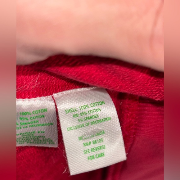 NWOT LILLY PULITZER Women's Ballad Bow Sweatshirt Size XL Red Cotton Casual Cozy - Picture 13 of 13